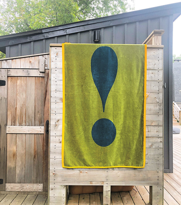 Exclamation Beach Towel
