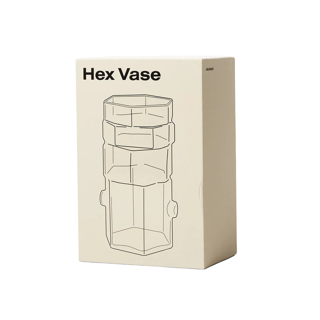 BZIPPY Hex Vase Clear