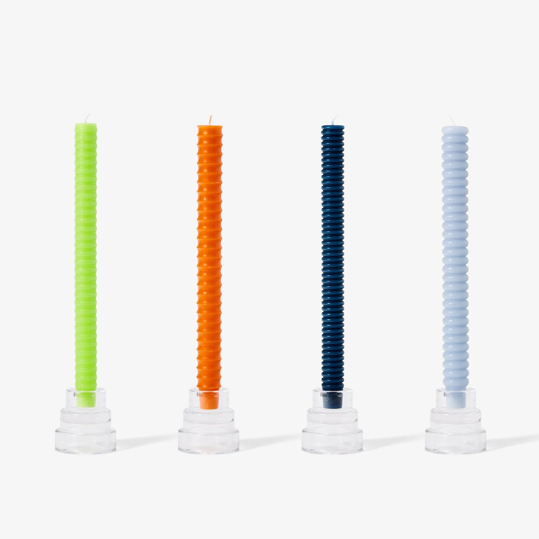Dusen Dusen Multicolour Taper Candles | Set of 4