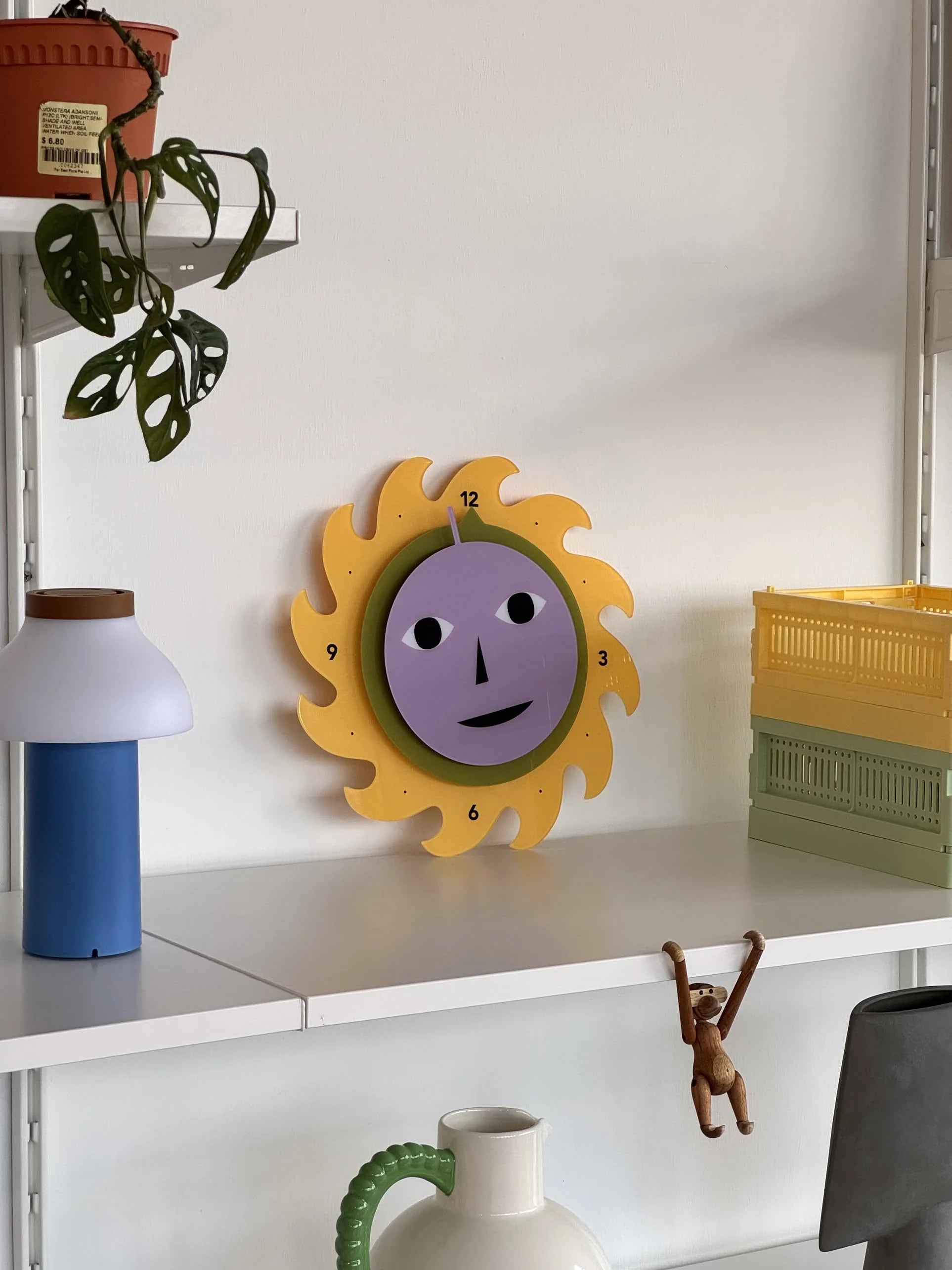 Dusen Dusen Everybody Clock Yellow