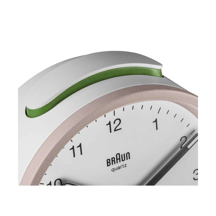 BC12PW Classic Analogue Alarm Clock - Pink White