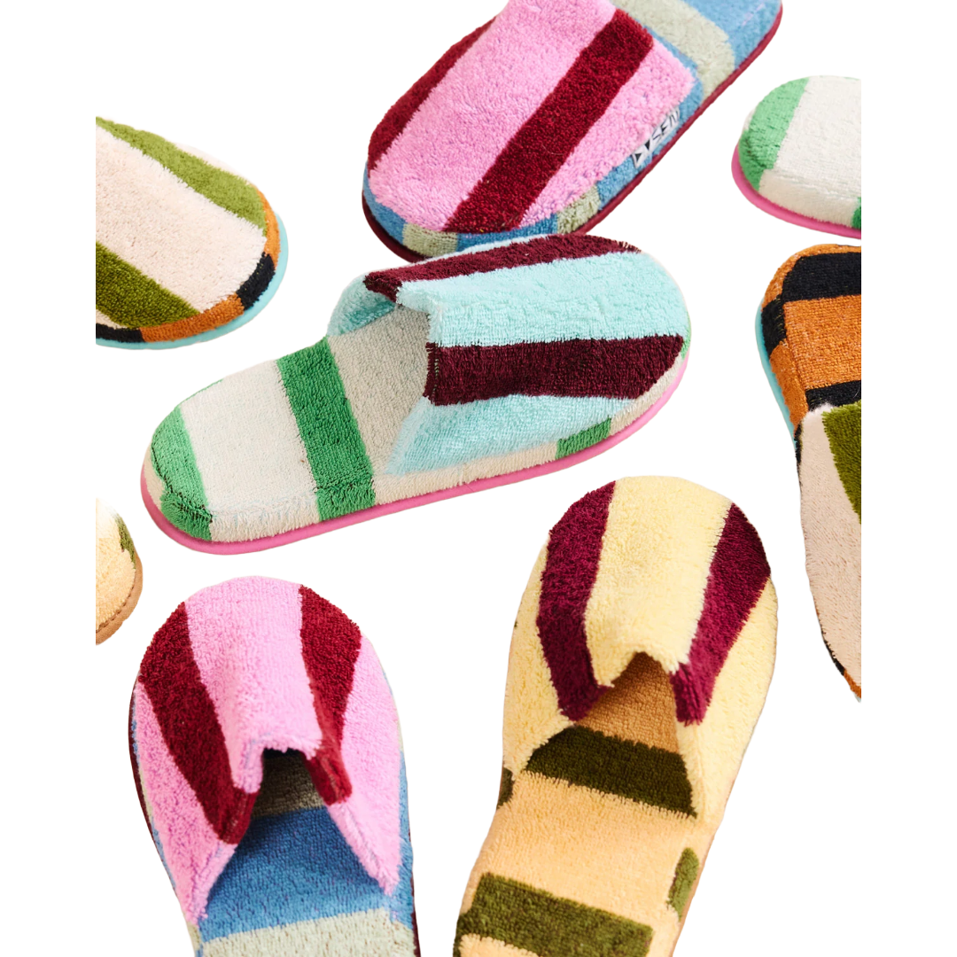Dusen Dusen Terry Stripe Slippers