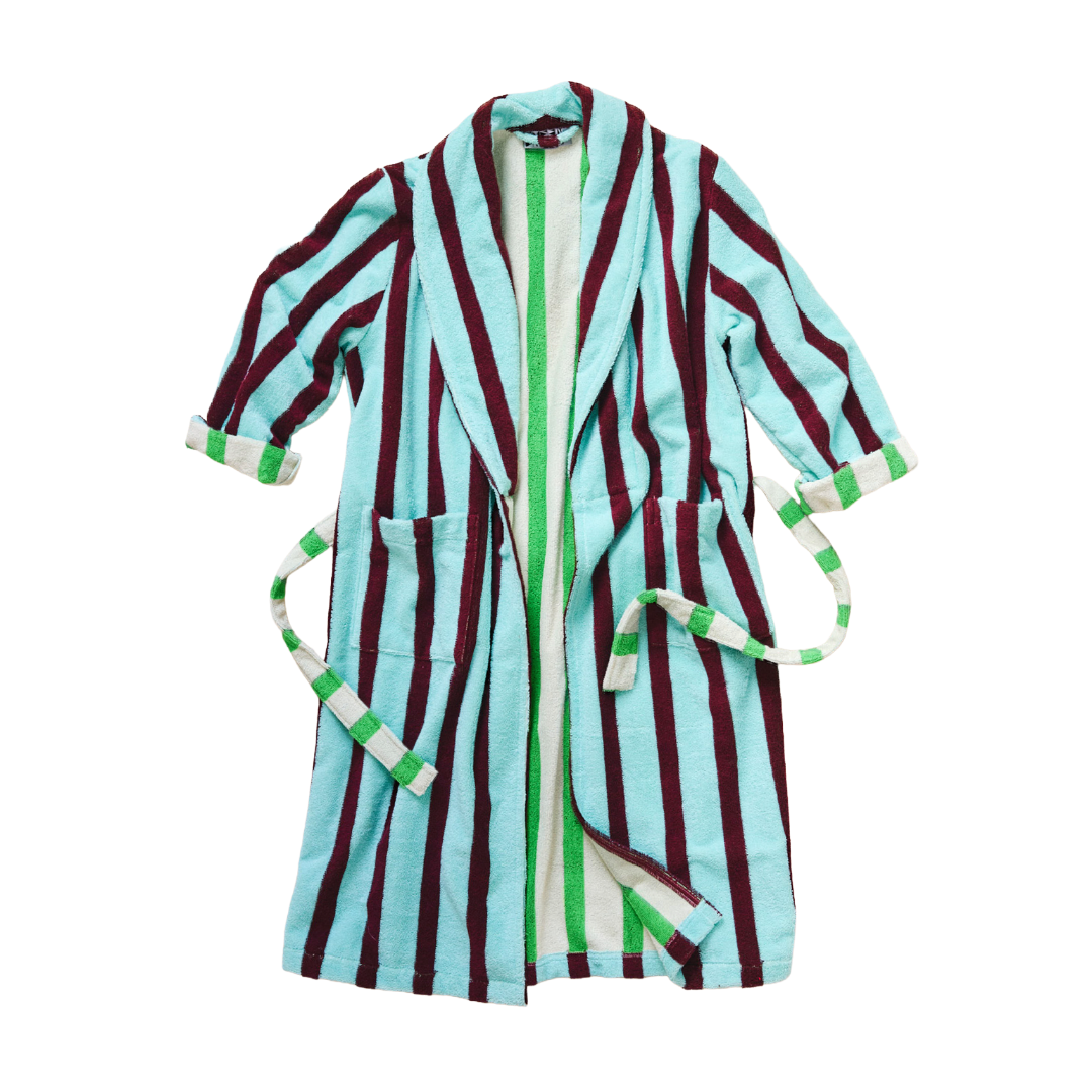 Dusen Dusen Willow Striped Bathrobe