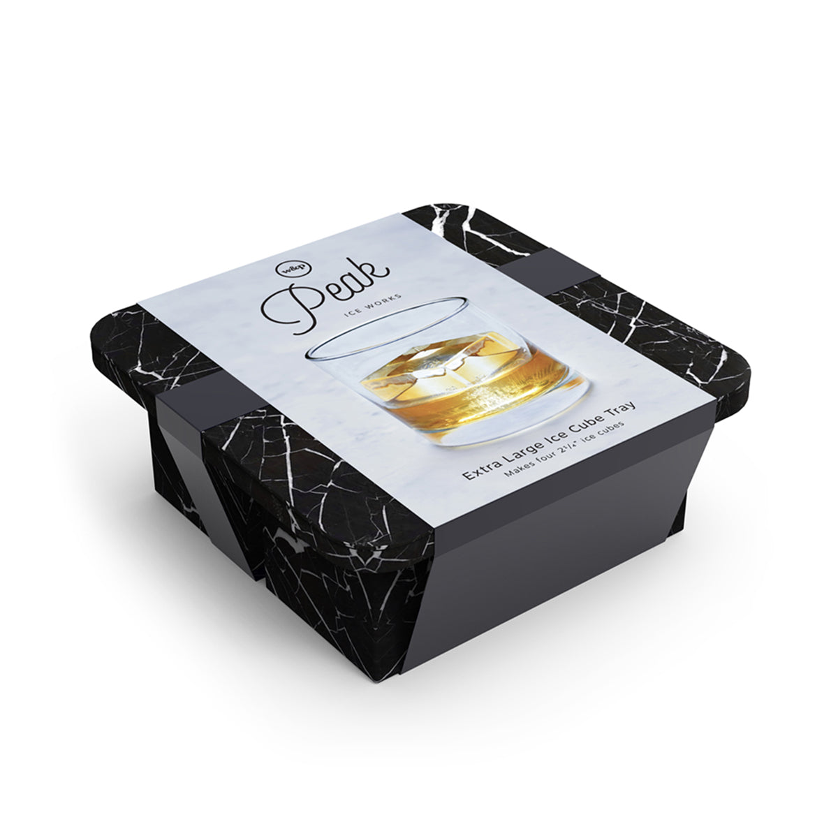 W&P Ice Cube Tray Extra Large Marble Black