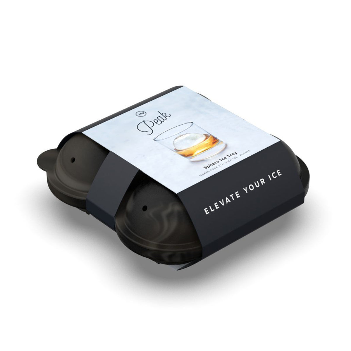 W&P Ice Tray Sphere Marble - Black