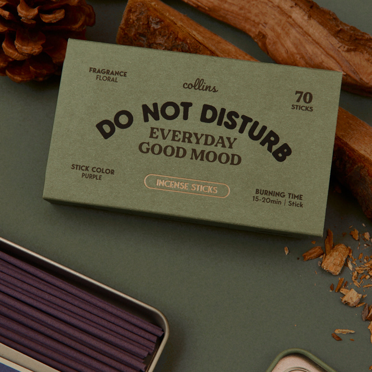 Collins Natural Incense Sticks - Do Not Disturb (Deep Musk & Comfort)