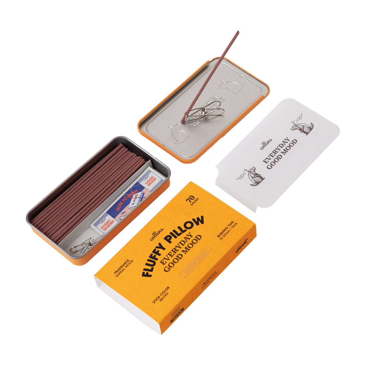 Collins Natural Incense Sticks - Fluffy Pillow (Soft Powder & Cotton)