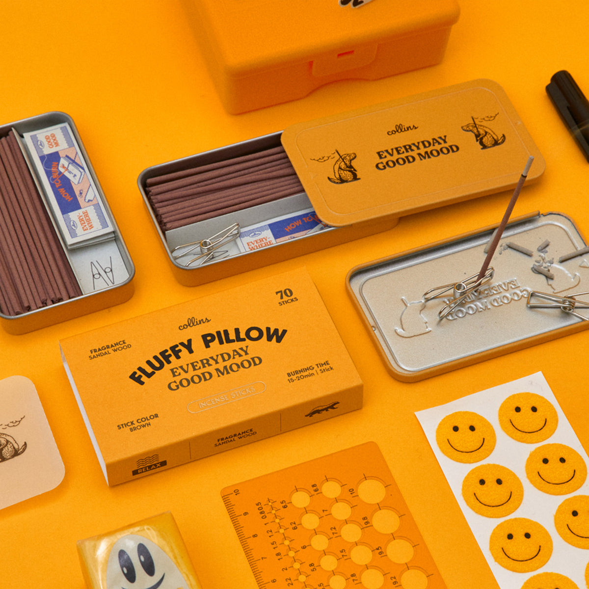 Collins Natural Incense Sticks - Fluffy Pillow (Soft Powder & Cotton)