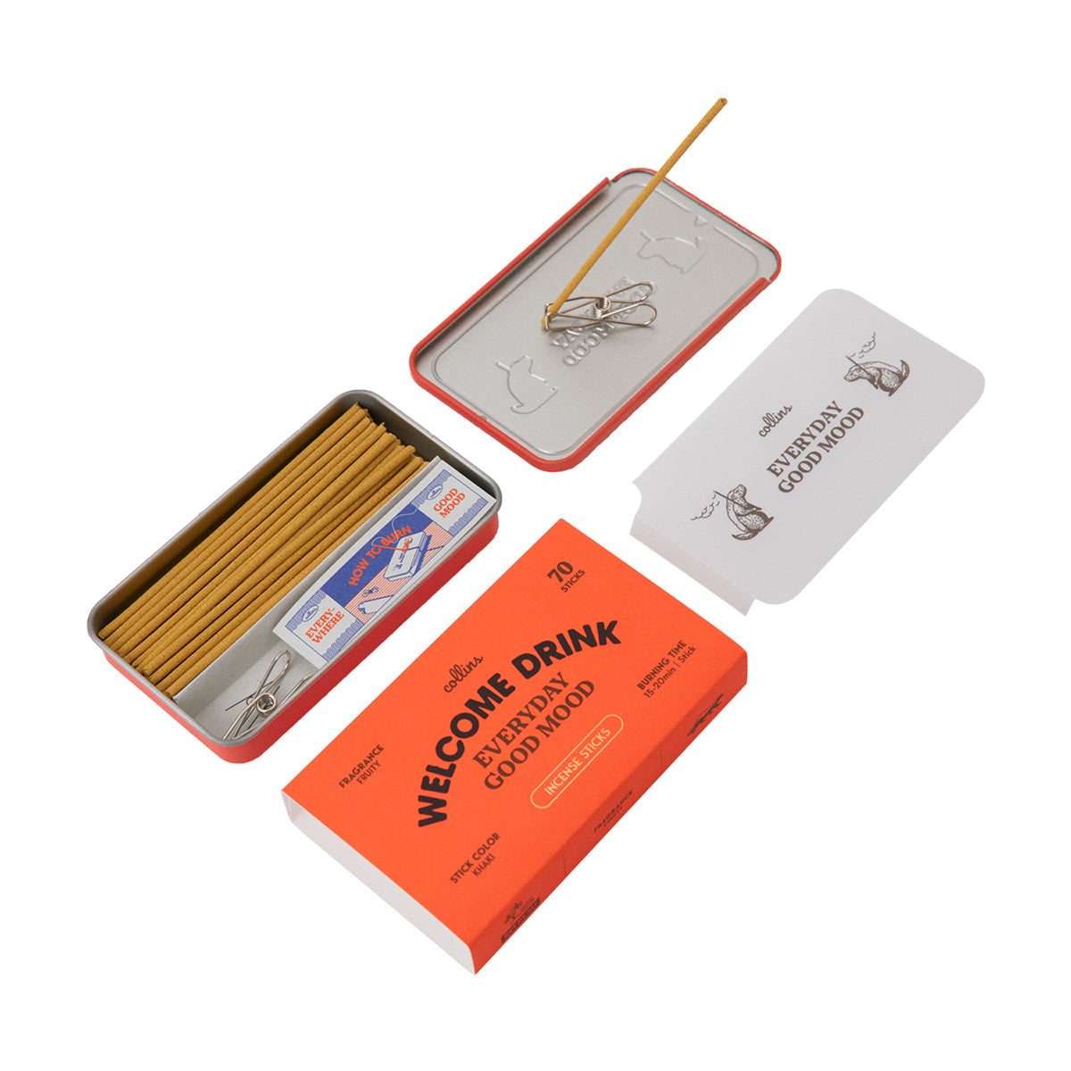 Collins Natural Incense Sticks - Welcome Drink (Fruity & Uplifting)