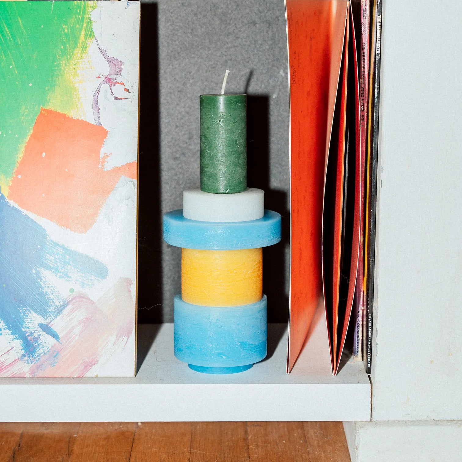 Candle Stack 03 (Brown/Blue)