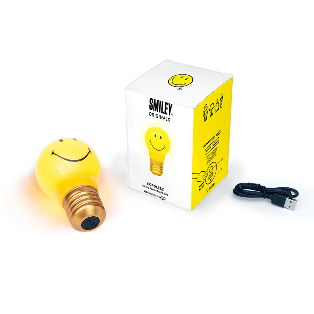 Suck UK Cordless Lightbulb Smiley