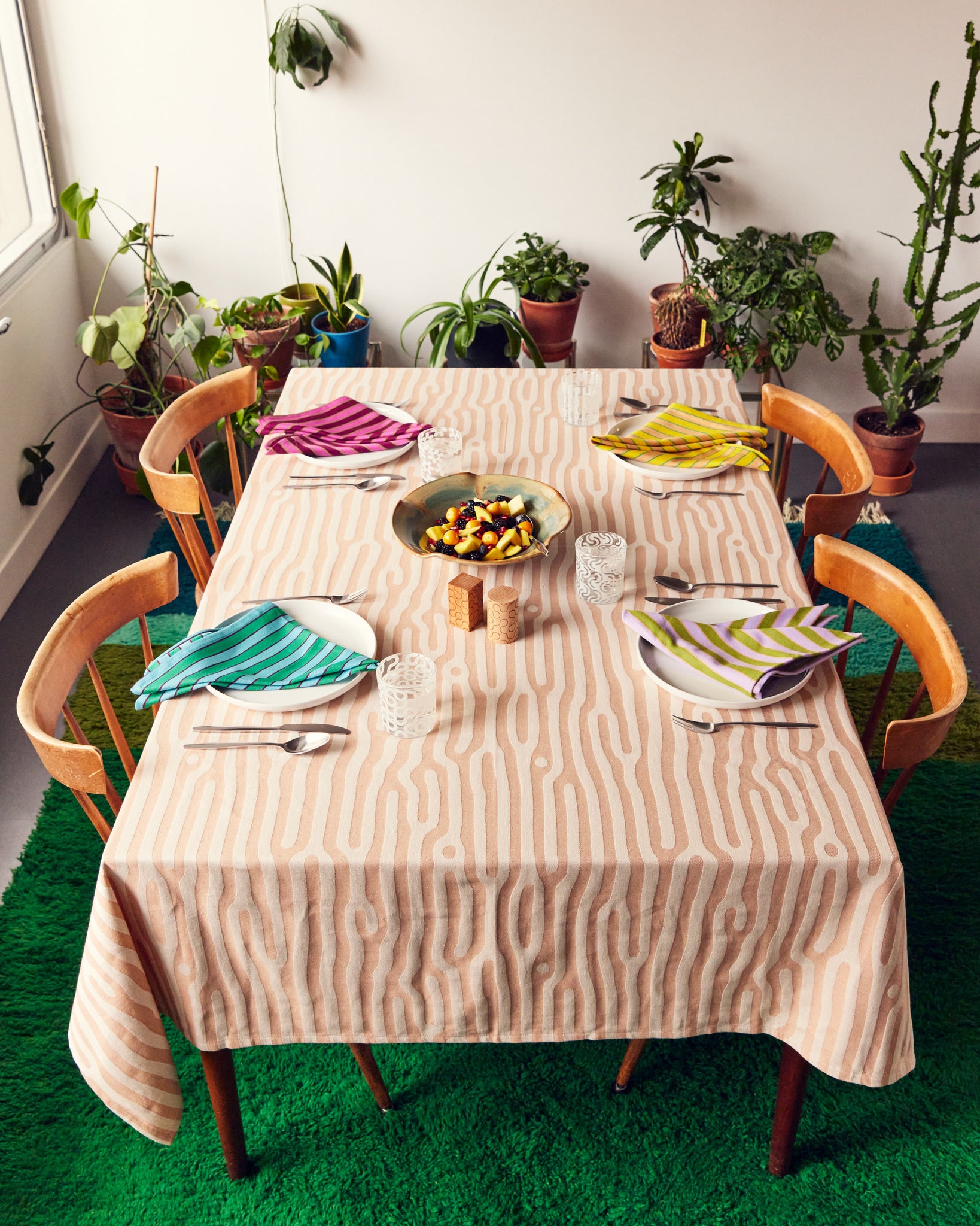 Herb Stripe Napkins