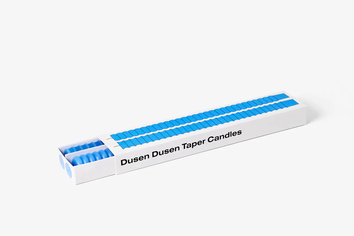 Dusen Dusen Taper Candles in Blue | Set of 2