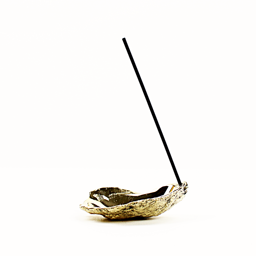Brass Oyster Incense Holder