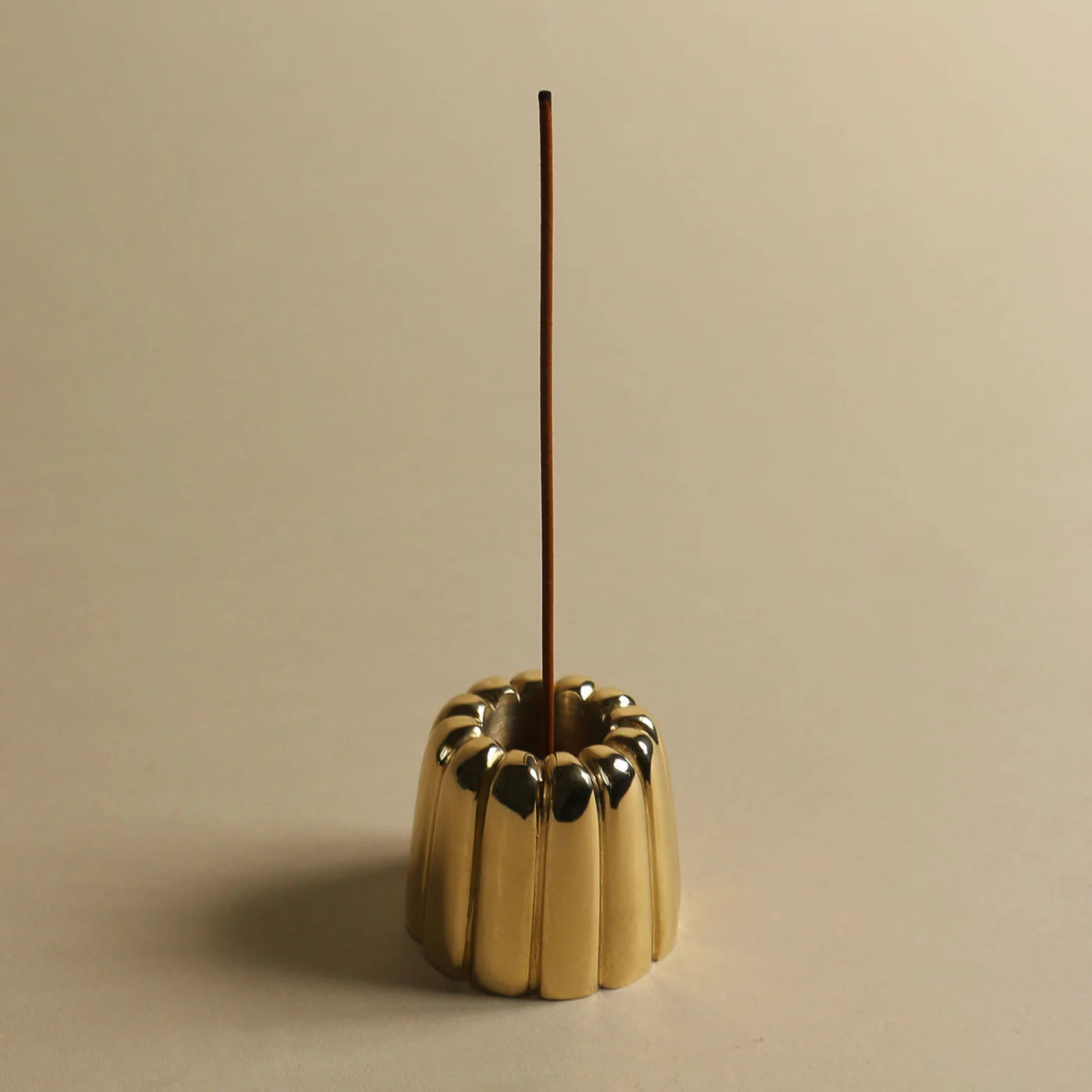 Brass Canelé and Beeswax Candle Set