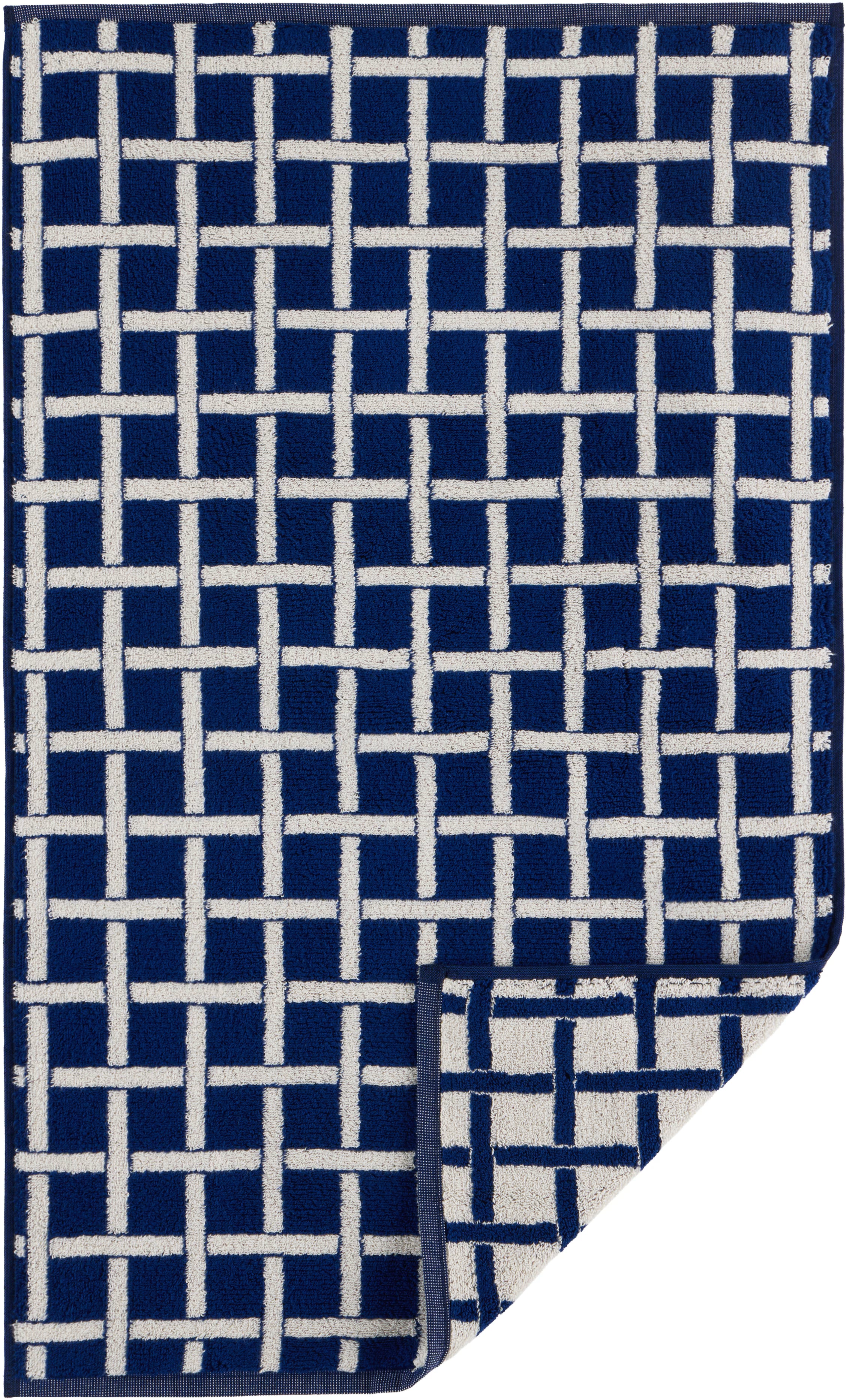 Dusen Dusen Navy Pattern Towel Set (5 pcs)