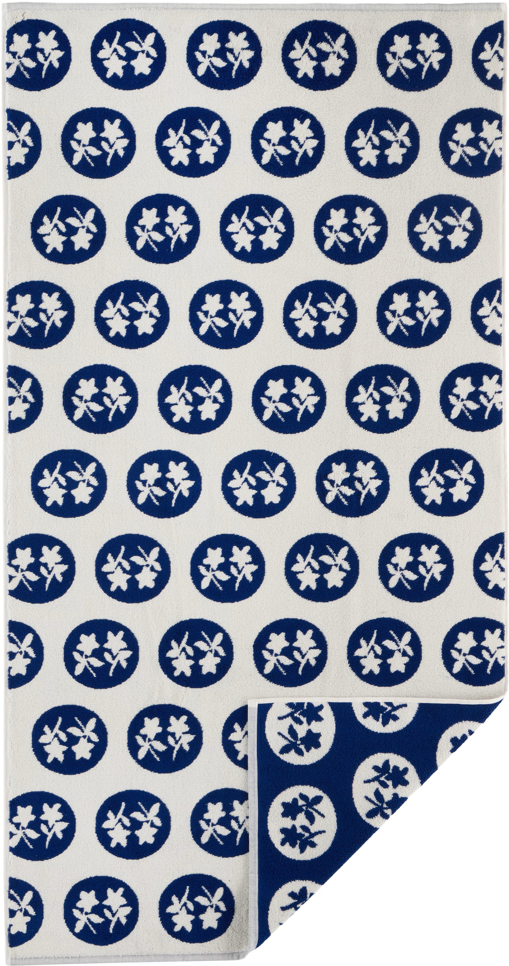 Dusen Dusen Navy Pattern Towel Set (5 pcs)
