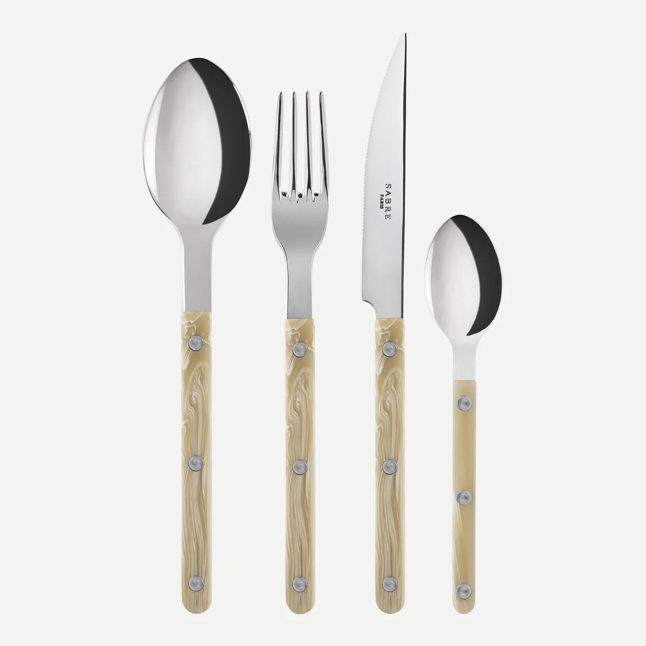 Bistrot Faux Horn 24 Piece Cutlery Set