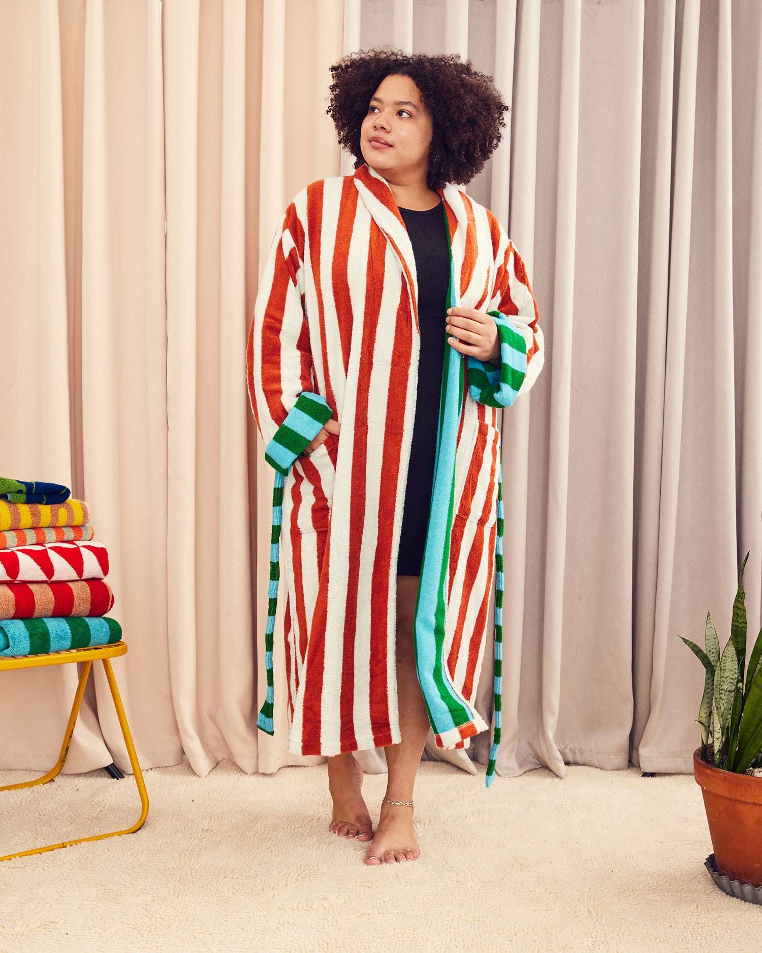 Bathrobe | Field Stripe