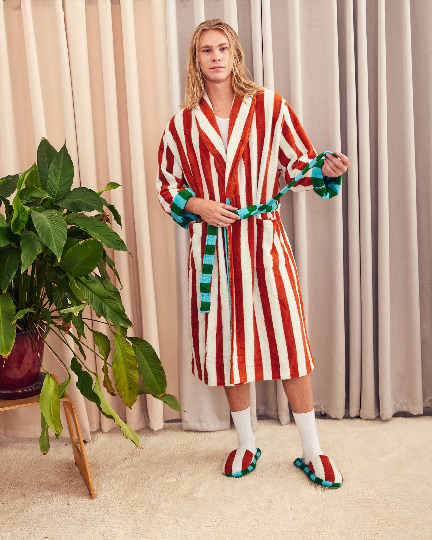 Bathrobe | Field Stripe