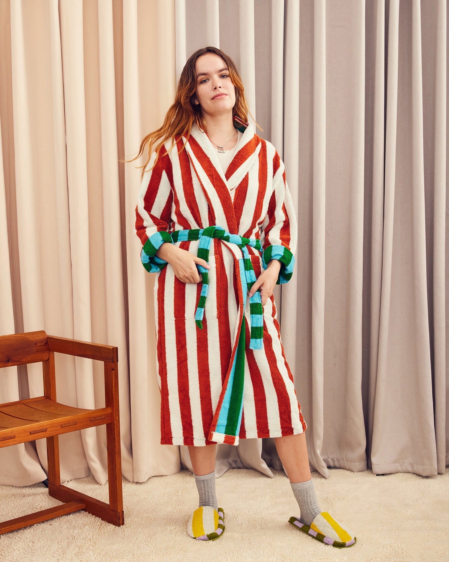 Bathrobe | Field Stripe