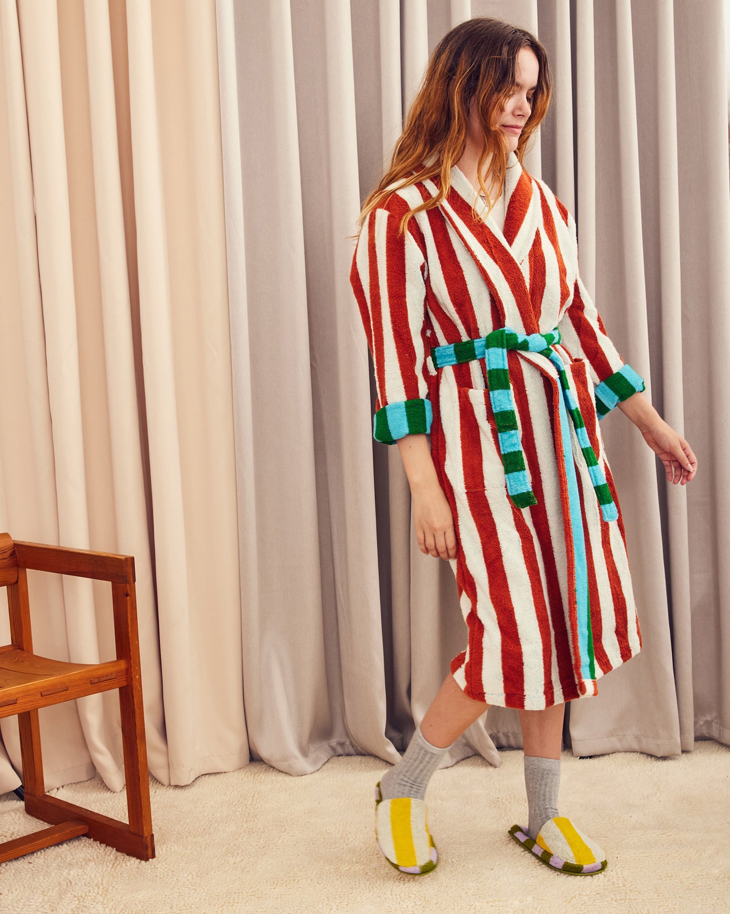 Bathrobe | Field Stripe