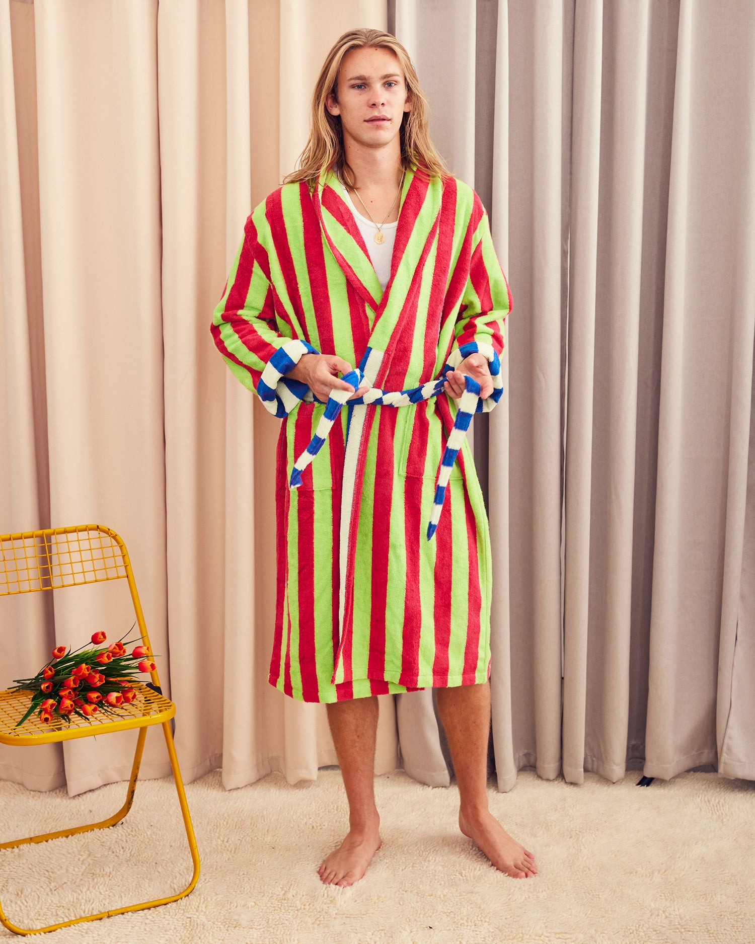 Bathrobe | Garden Stripe