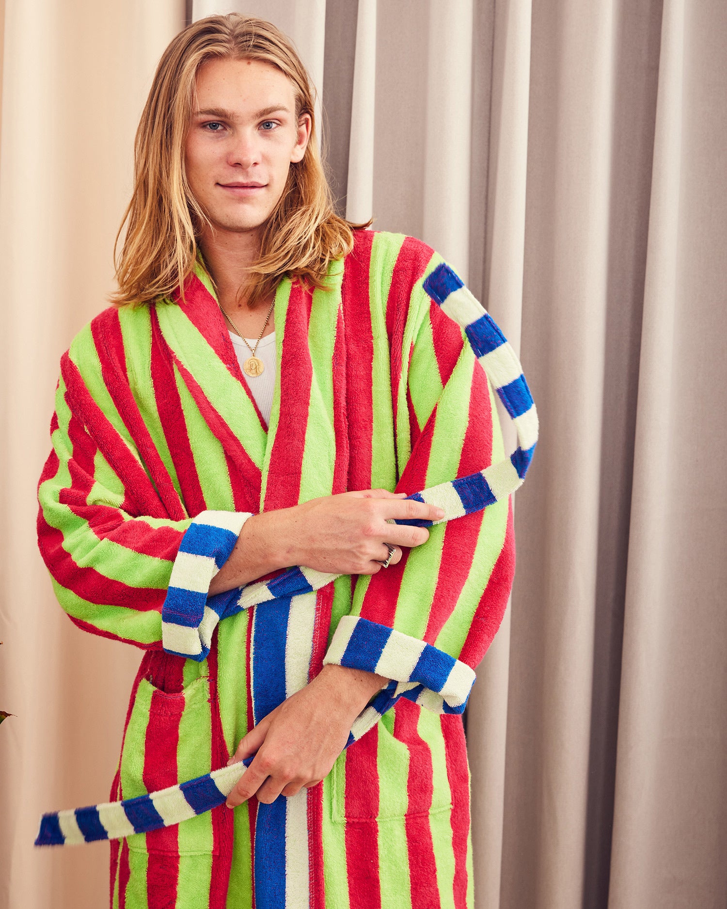 Bathrobe | Garden Stripe