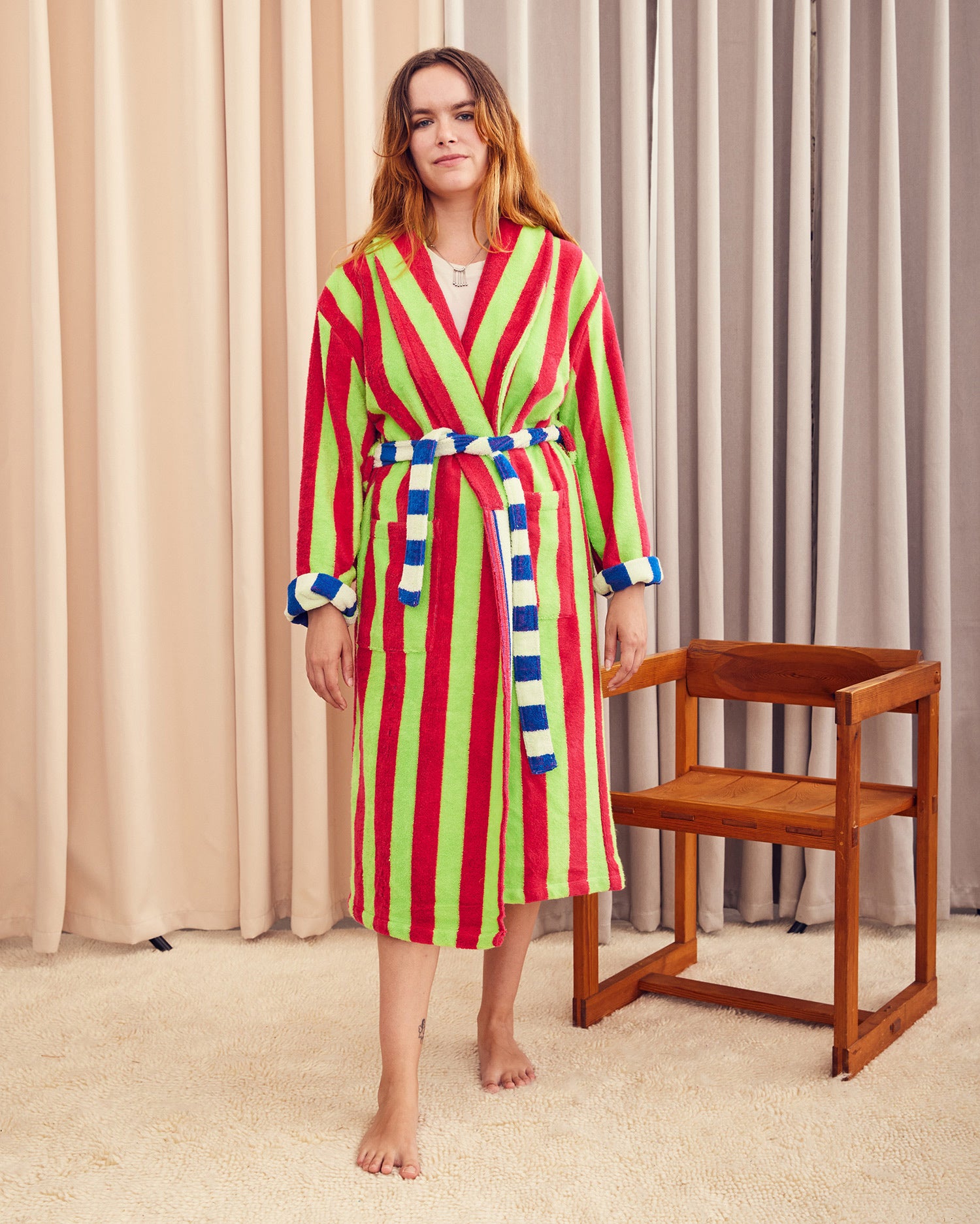 Bathrobe | Garden Stripe