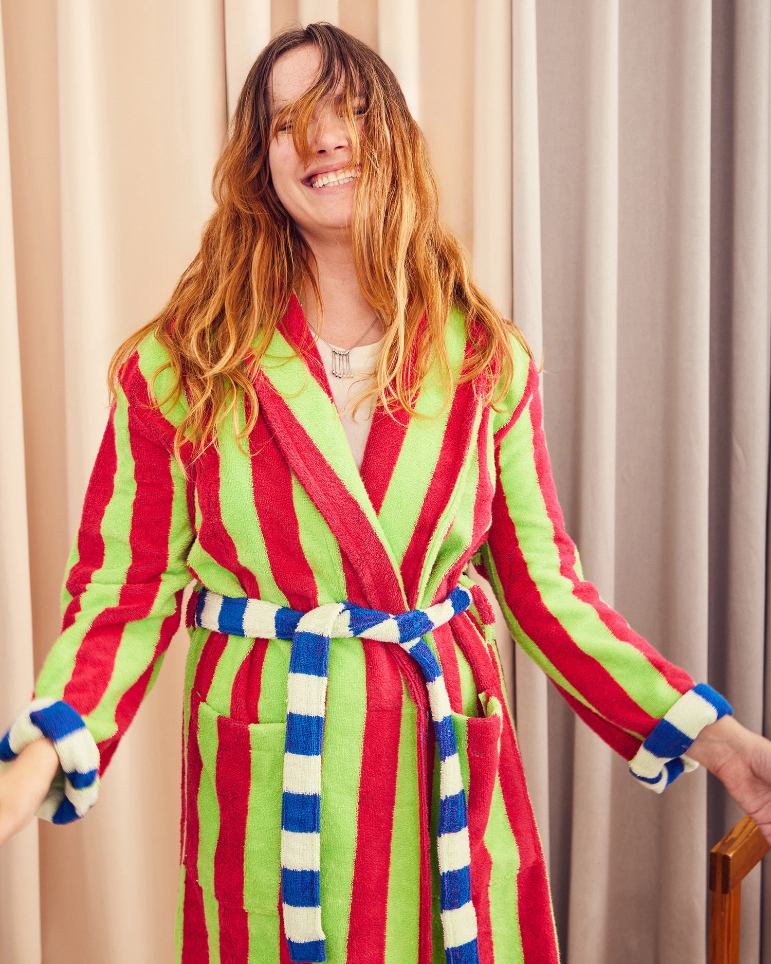 Bathrobe | Garden Stripe