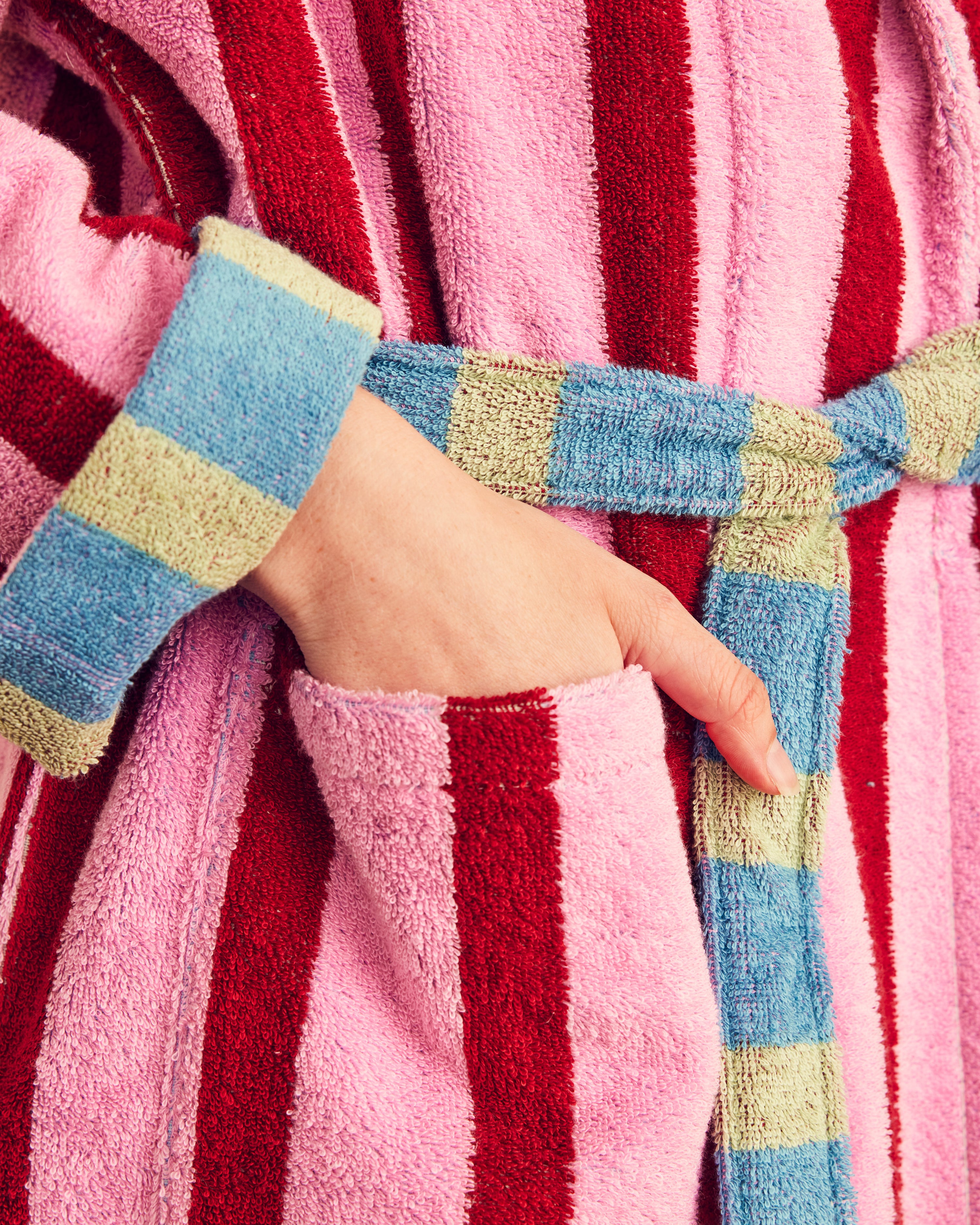 Dusen Dusen Magnolia Striped Bathrobe
