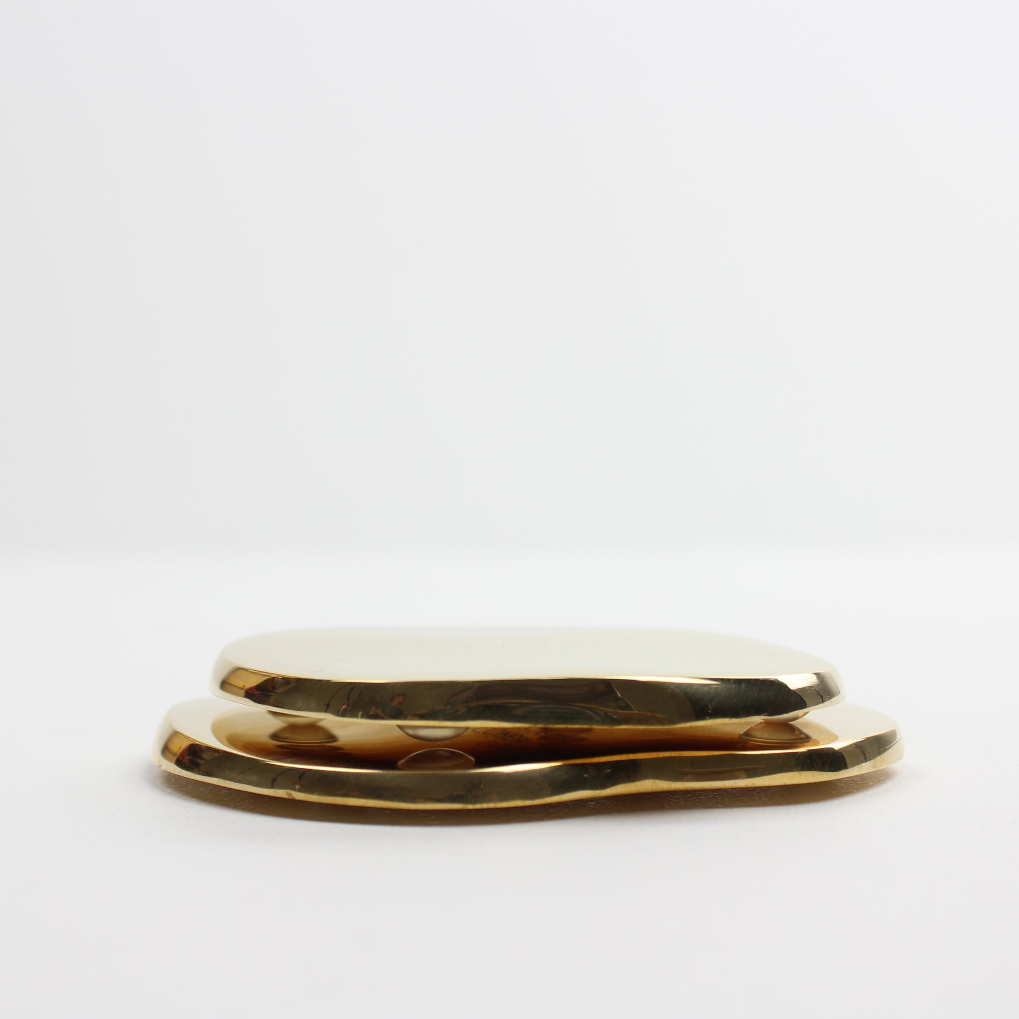 Brass Cocktail Coasters (Pair)