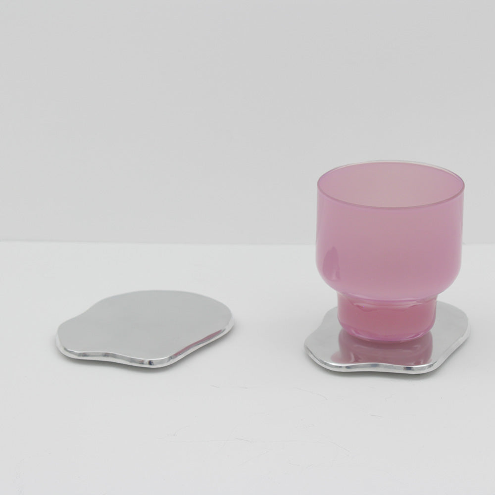 Silver Cocktail Coasters (Pair)