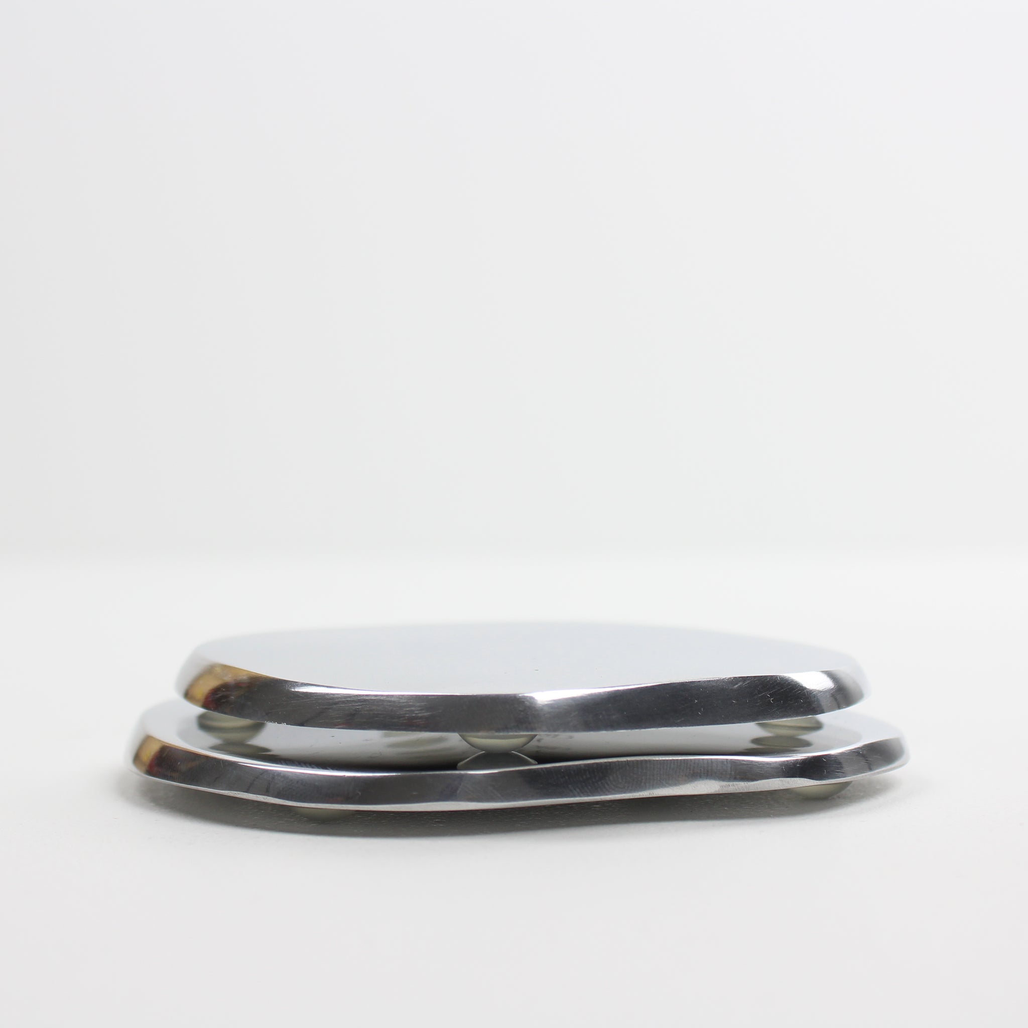 Silver Cocktail Coasters (Pair)