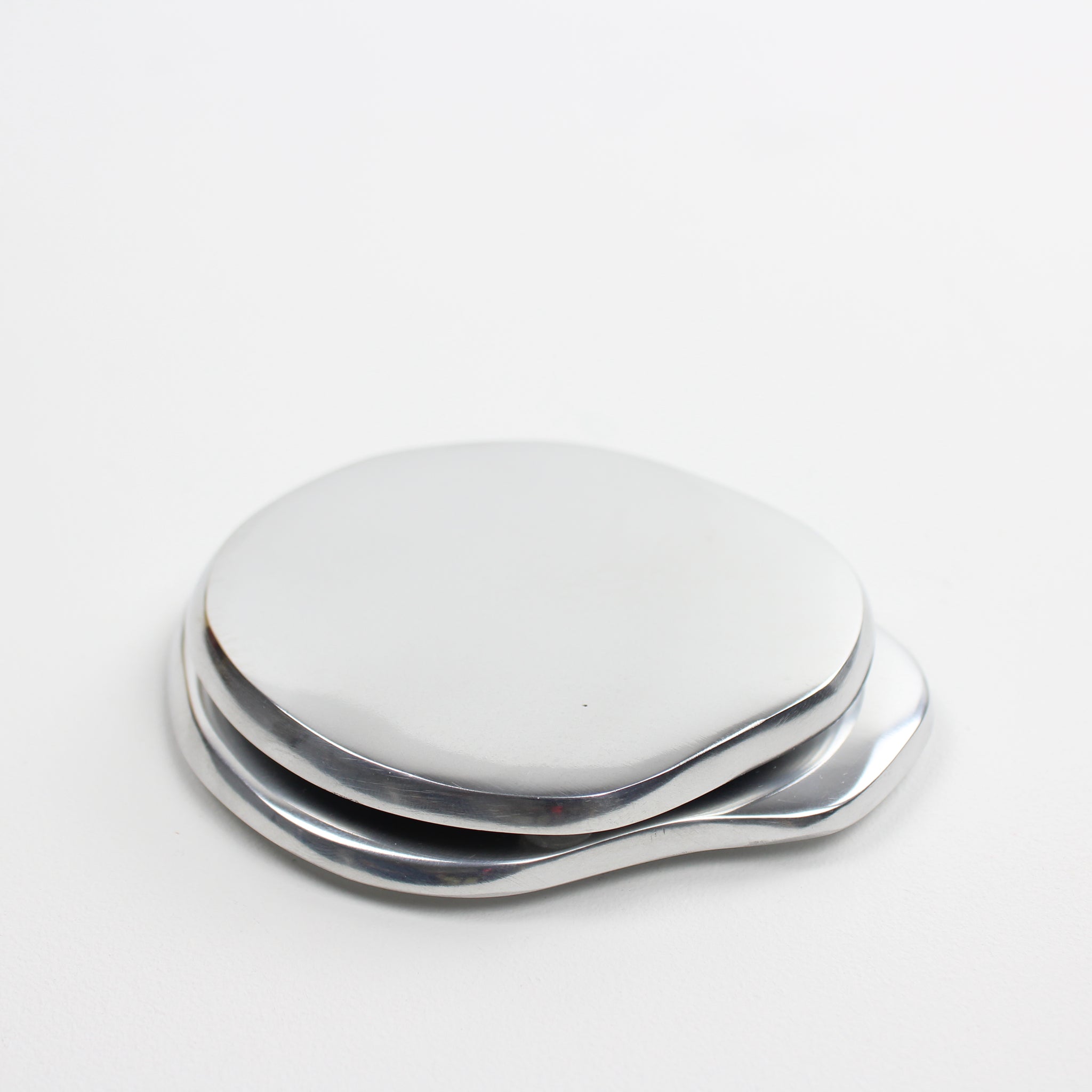 Silver Cocktail Coasters (Pair)
