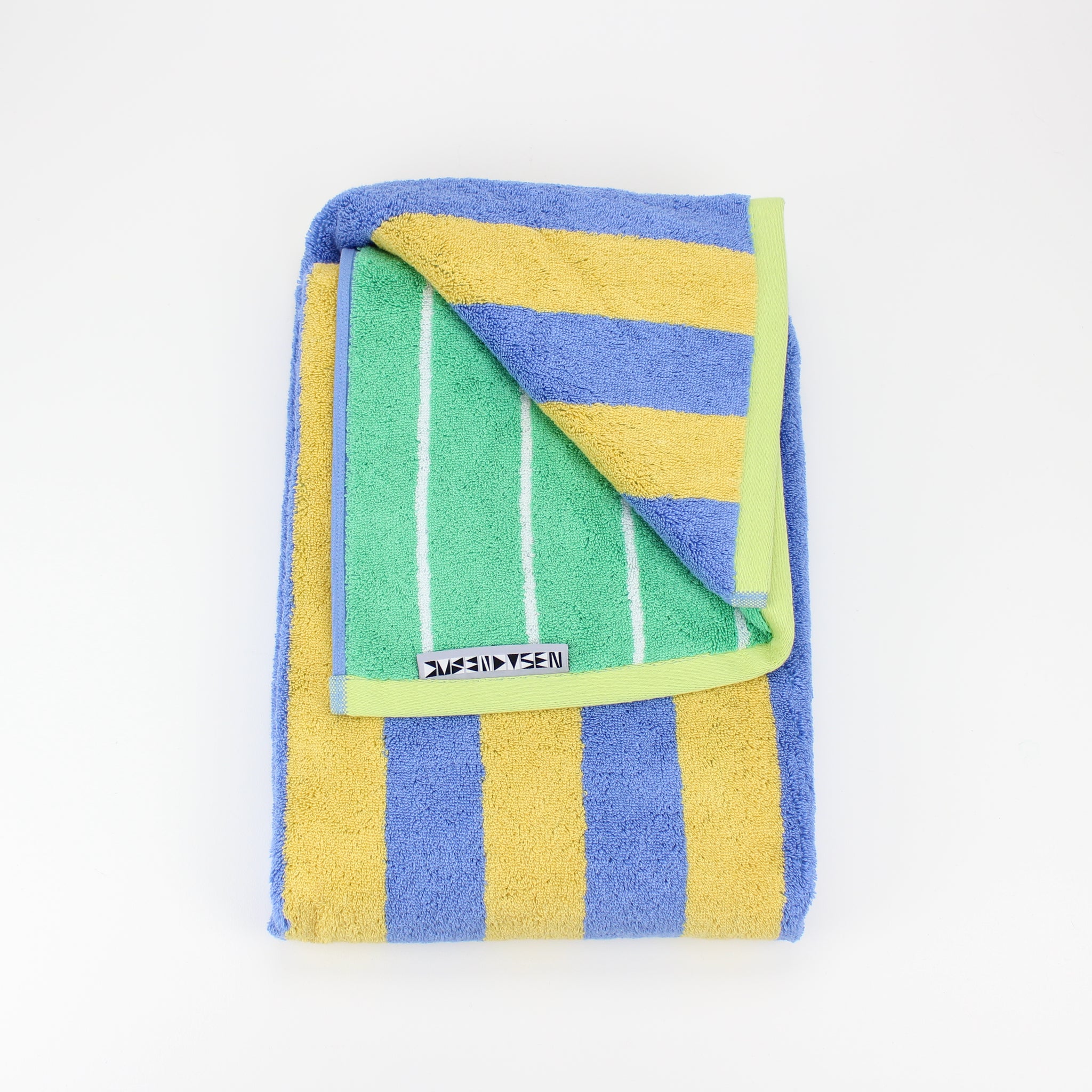 Fruit Stripe Bath Towel in Papaya