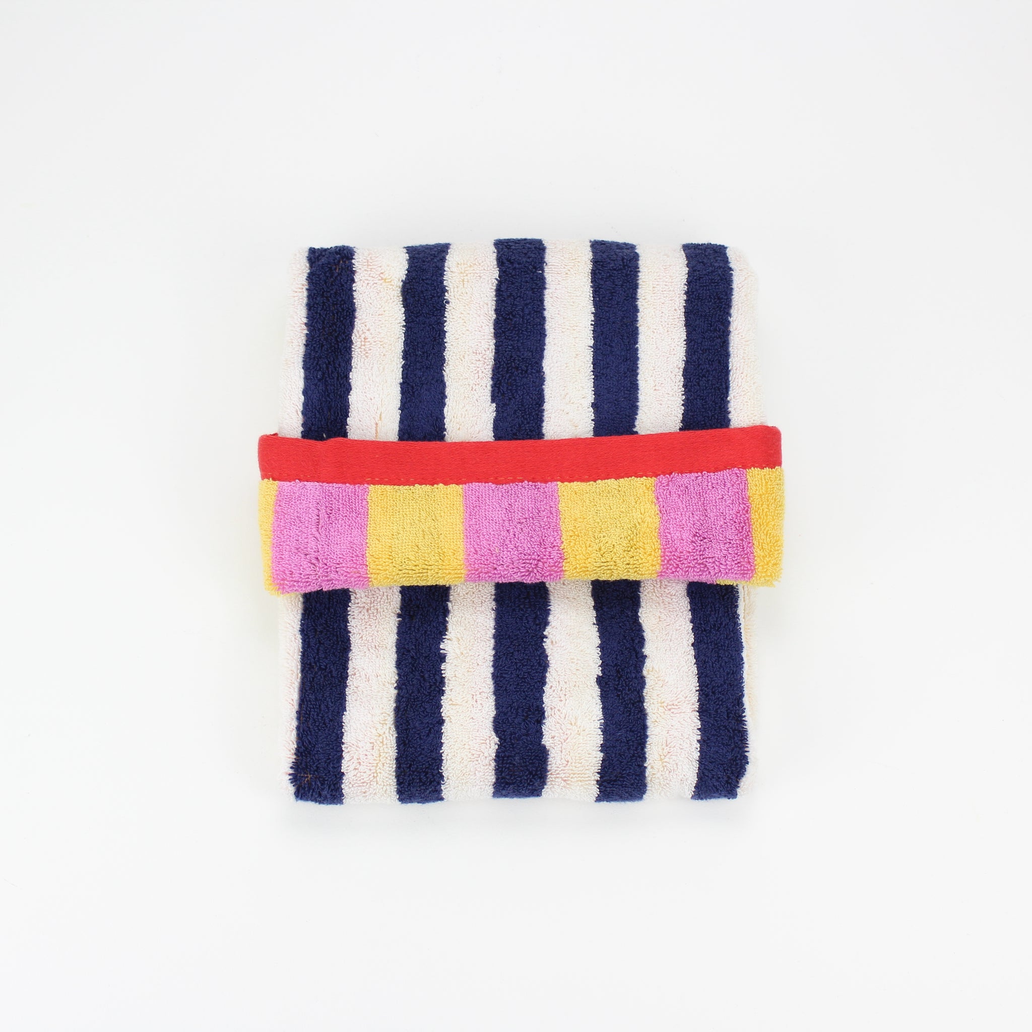 Fruit Stripe Hand Towel in Grapefruit