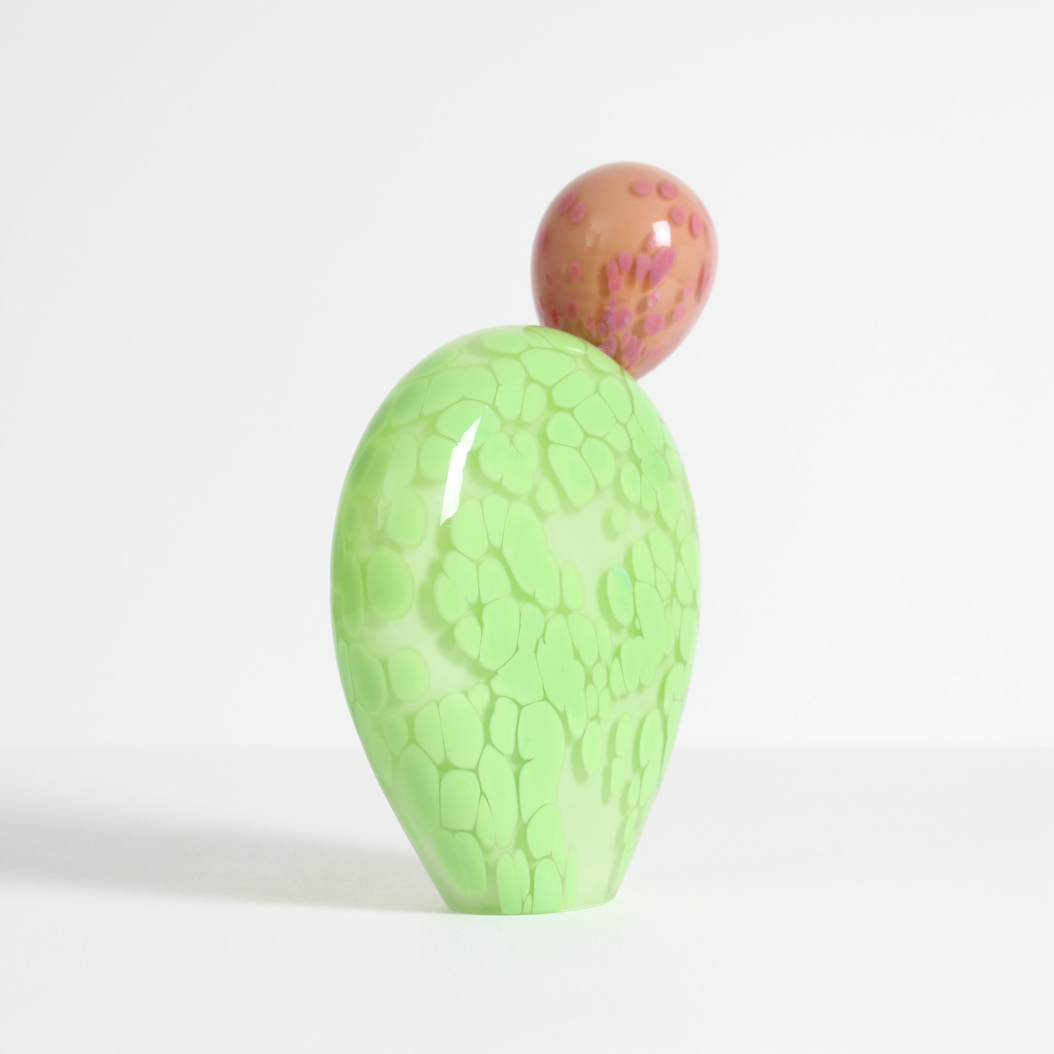 Light Green Prickly Pear with Pink Bud