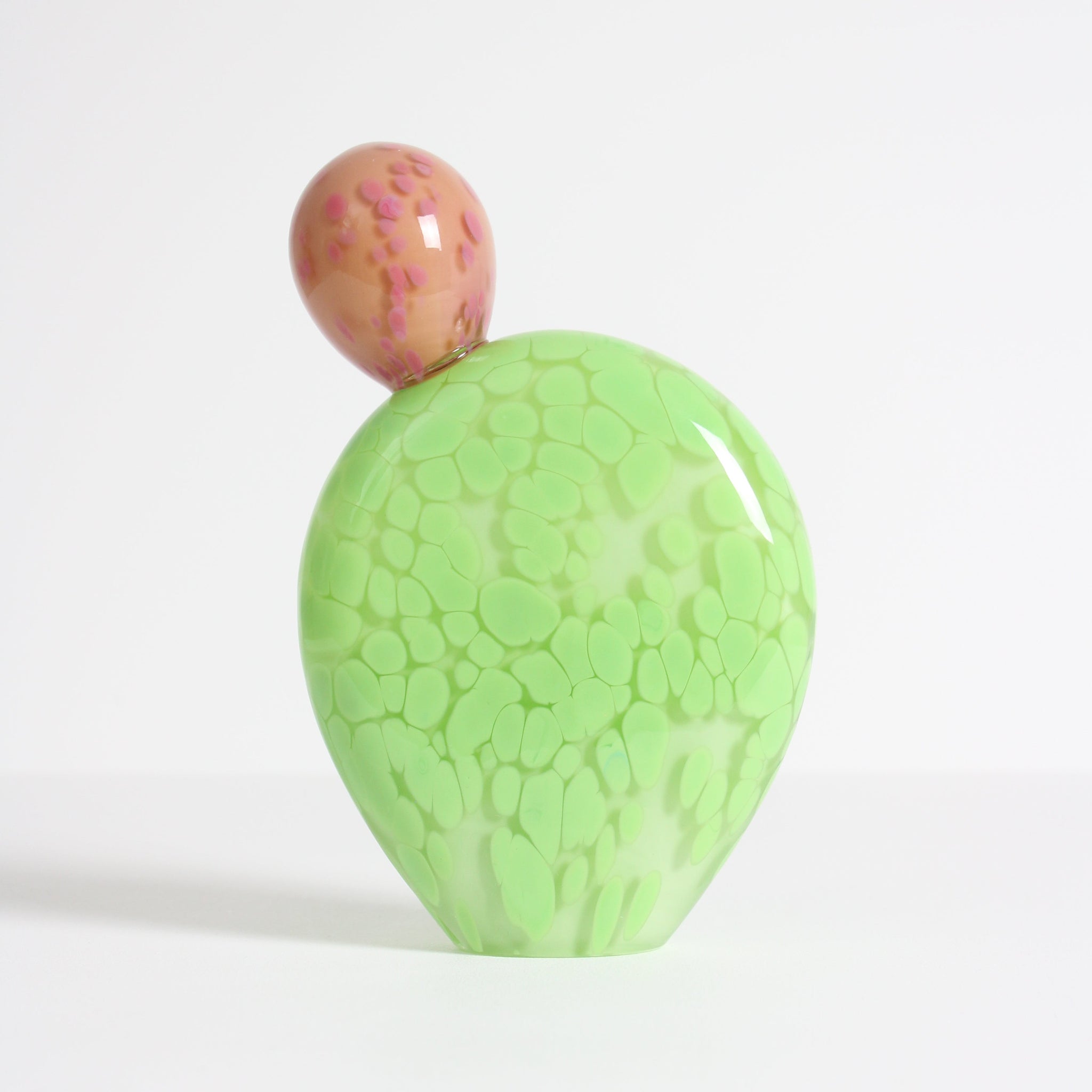 Light Green Prickly Pear with Pink Bud
