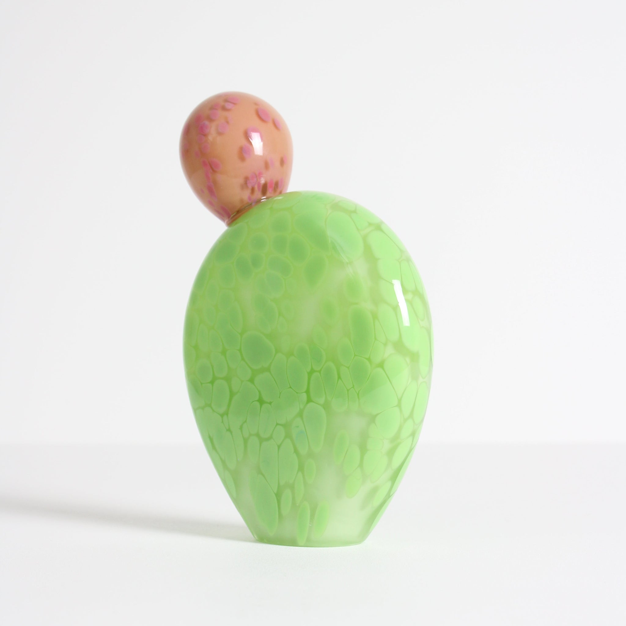 Light Green Prickly Pear with Pink Bud