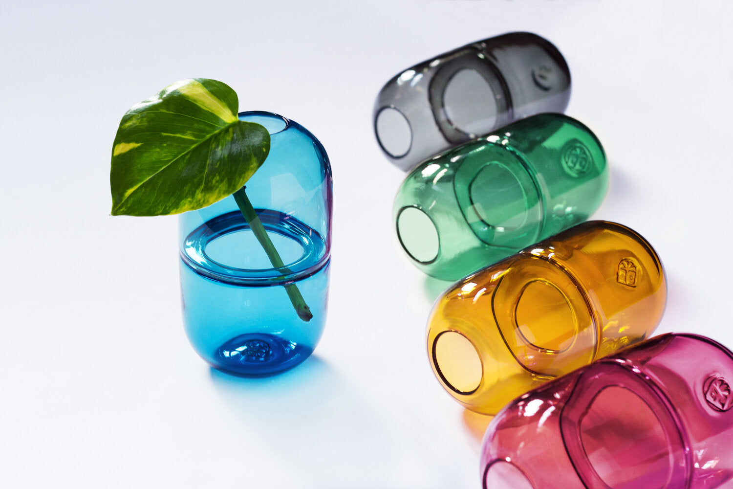 Babypill Vase in Steel