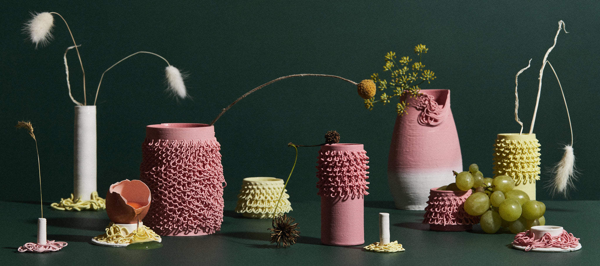 Loopy Cactus Vase in Pink