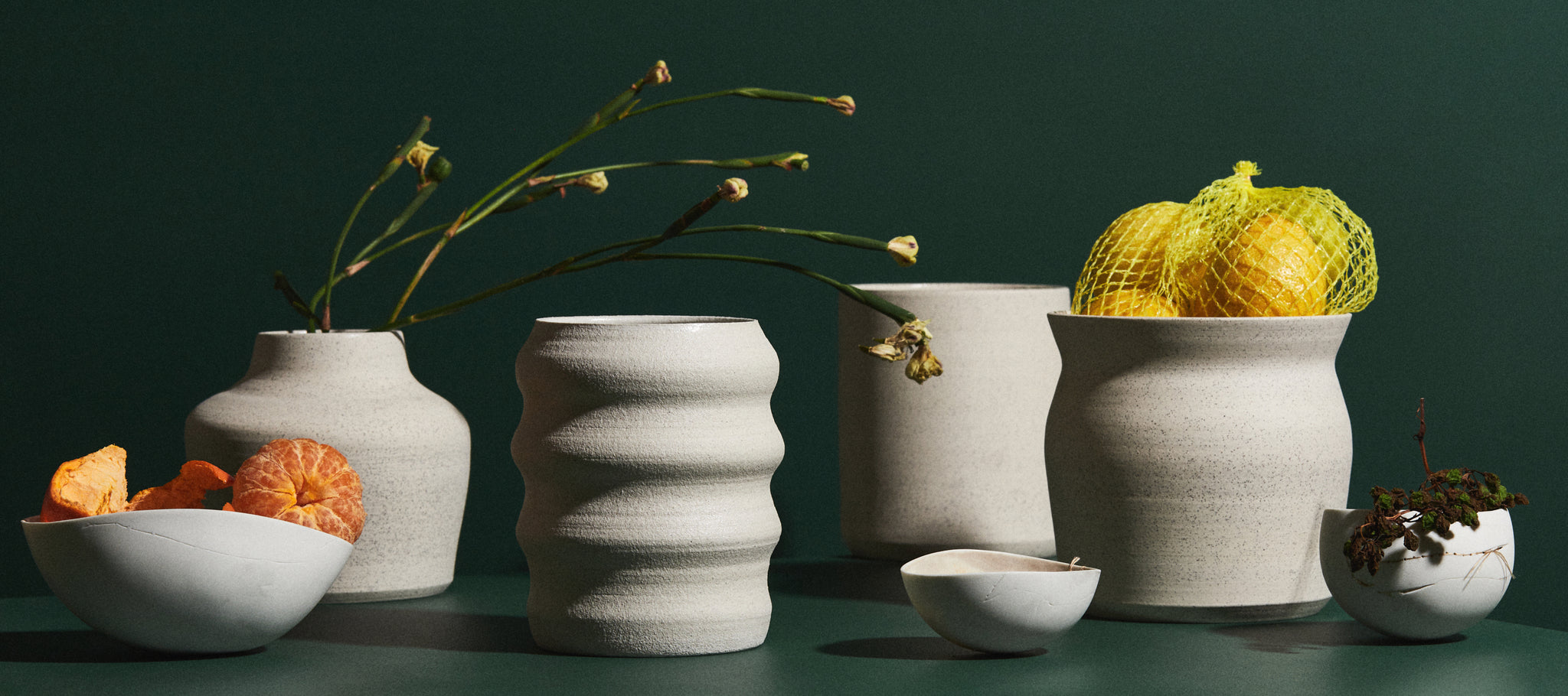 Straight Speckled Vase