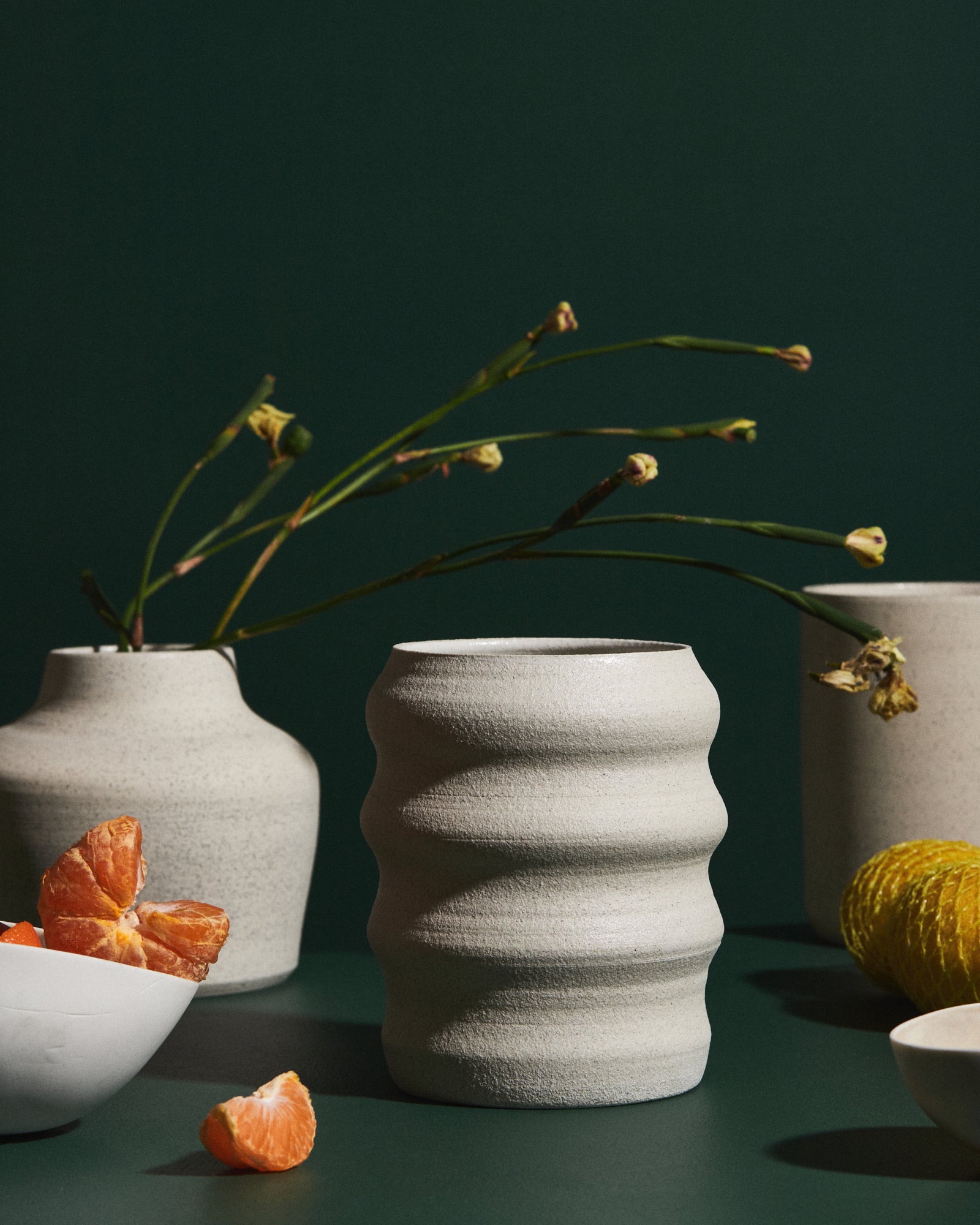 Straight Speckled Vase